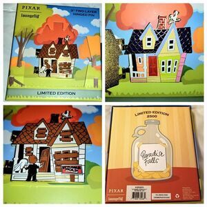 Loungefly Up House Pin Carl Ellie Newlyweds Jumbo LE Boxed Disney Pixar Wedding